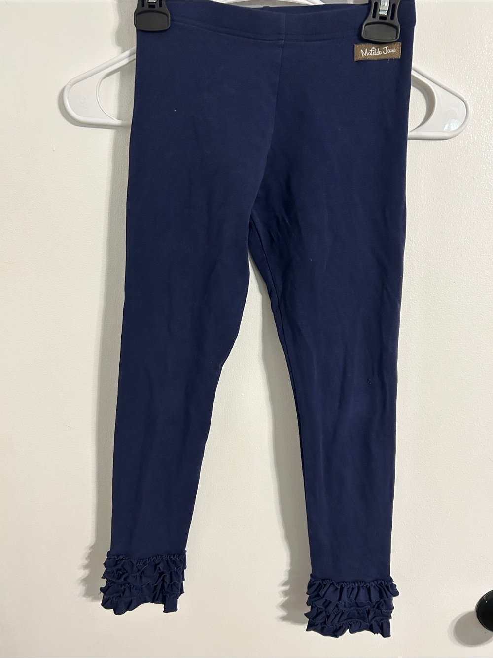Matilda Jane Navy Leggings with Ruffle Ankles